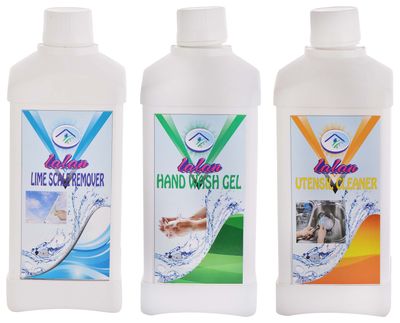 Lalan Utensil Cleaner + Hand Wash Gel + Lime Scale Remover (Each 500 ml)