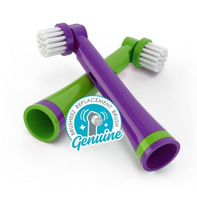 Snappy the Croc : Brusheez Electronic Toothbrush Replacement Brush Heads (Snappy the Croc)2 Pack