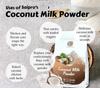 SAIPRO Coconut Milk Powder 250 g, Plant based Dairy Free milk, Instant creamy authentic taste of real coconuts, Makes ~2.5 litre coconut milk, Unsweetened, For Thai Cuisine perfect for curries, soups, sauces, desserts, beverages| Non-messy, easy Cook view 2