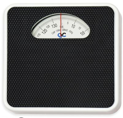 GVC Large Surface Iron Analog Weighing Scale (Black), 2 Kilograms