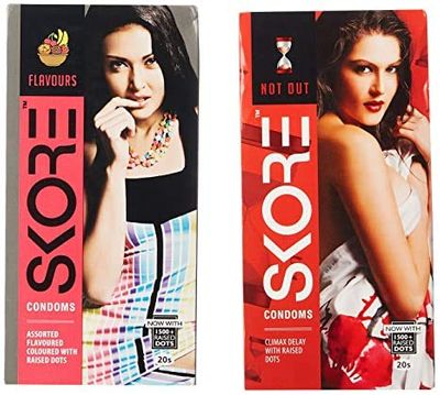 Skore Condoms - 20 Count (Flavours & Not Out)