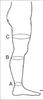 Medical Antiskid Varicose Veins, Graduate Calibrated, Compression Socks, Stocking Improve Blood Circulation, Varicose Vein, Swollen, Aching Legs, Pain Relief, Edema, Sore Legs, Compression Sleeve with Anti Slip, Grade-III, Unisex.(Beige X-L) view 4