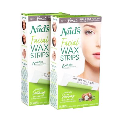 Nad's Hair Removal Facial Strips 24's