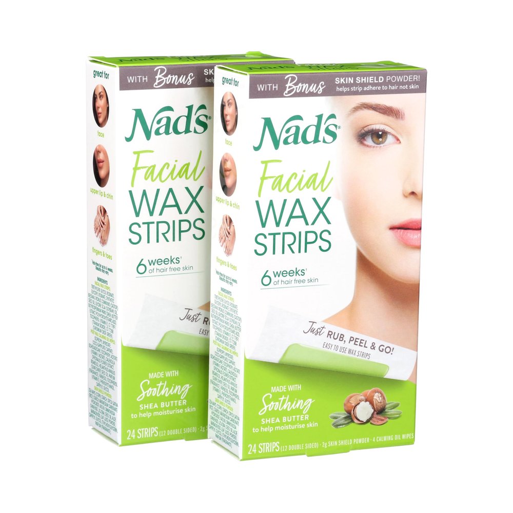 Nad's Hair Removal Facial Strips 24's