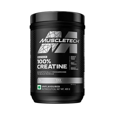 Iovate Health Science Muscletech Essential Series Platinum 100% Creatine | Boost Muscle growth & Strength | Muscle Recovery | Sports Nutrition | 0.88 lb (400 g)