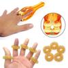 2 Pcs Finger Roller Massager and 5 Pcs Acupressure Massage Rings for Finger Hand Massage, Hand Blood Circulation Massage Roller Tools, Handheld Stress Relief Double Rubber Joint Roller Massager view 2