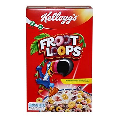 Kellogg's Froot Loops Mixed Cereal Fruit Flavoured Loops,350g
