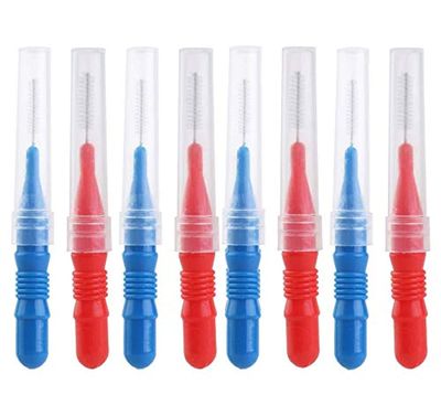 NUOLUX 2.5mm Interdental Brush Cleaners,Toothpick Between Teeth Brush Kit?50 Pack