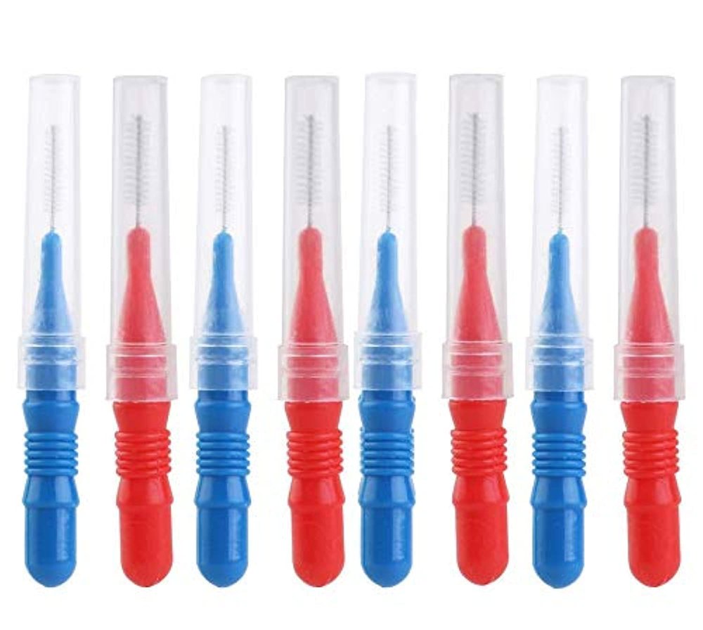 NUOLUX 2.5mm Interdental Brush Cleaners,Toothpick Between Teeth Brush Kit?50 Pack