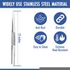 Heavy Duty 12 inches Stainless Steel Tweezers Straight Tips All-purpose Forceps Tweezers Tongs and Comfortable Ridged Handle for Crafting Cooking Repairing General Purpose Medical and Beauty view 4