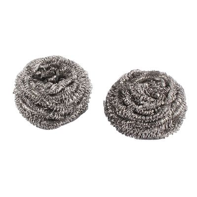 Generic Stainless Steel Household Kitchen Pot Pan Scrubber Cleaning Ball Tool 2 Pcs