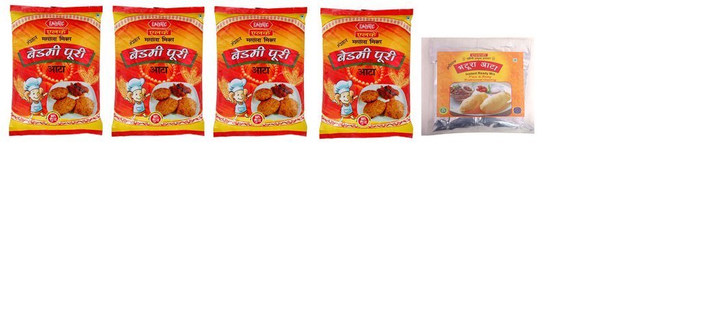 ALKAY 4 Bedmi Atta and 1 Bhatura Atta - Pack of 5