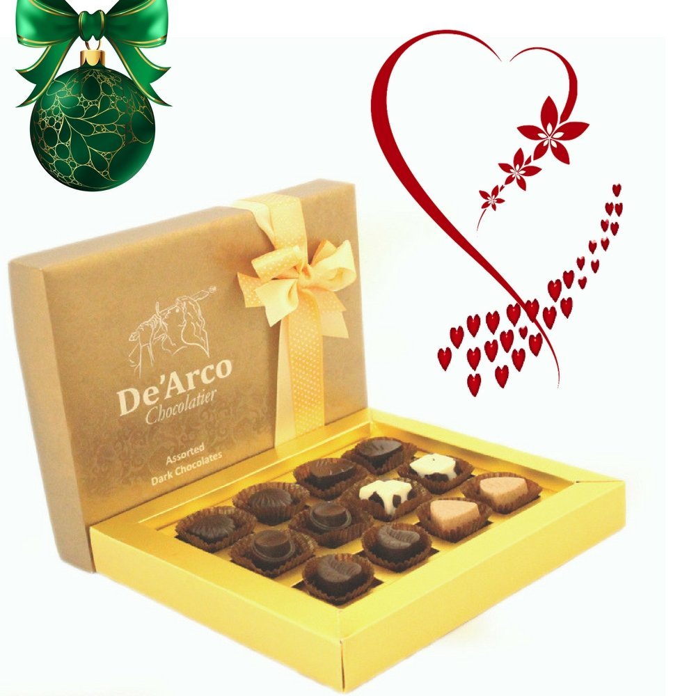 De'arco Chocolatier Valentine Gifts for Girlfriend, Luxury Chocolates, De'arco Chocolatier Giltful 134 G