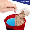 STRAUSS Dual Shaker Pro | Pre & Post Protein Shake On the Go | Leakproof and BPA-Free Material | Dual Shaker Bottle | Protein Shaker Bottle for Gym | Suitable for Both Men and Women, 700ml,(Red) view 3