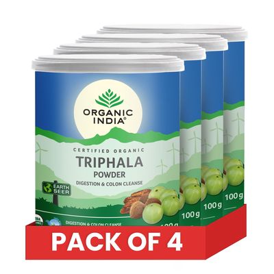 Organic India Triphala Powder 100gm - Pack Of 4