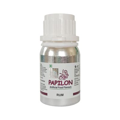 Papilon Food Flavours & Colours Artificial Food Flavour, Rum for Chocolate, 50 ml