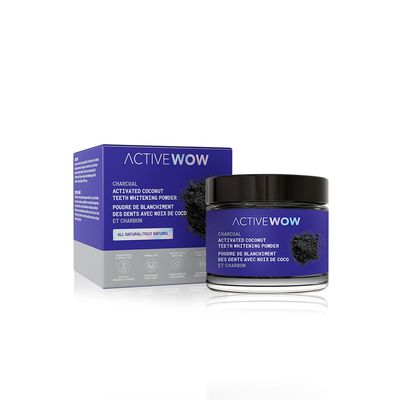 Active Wow Teeth Whitening Charcoal Powder Natural