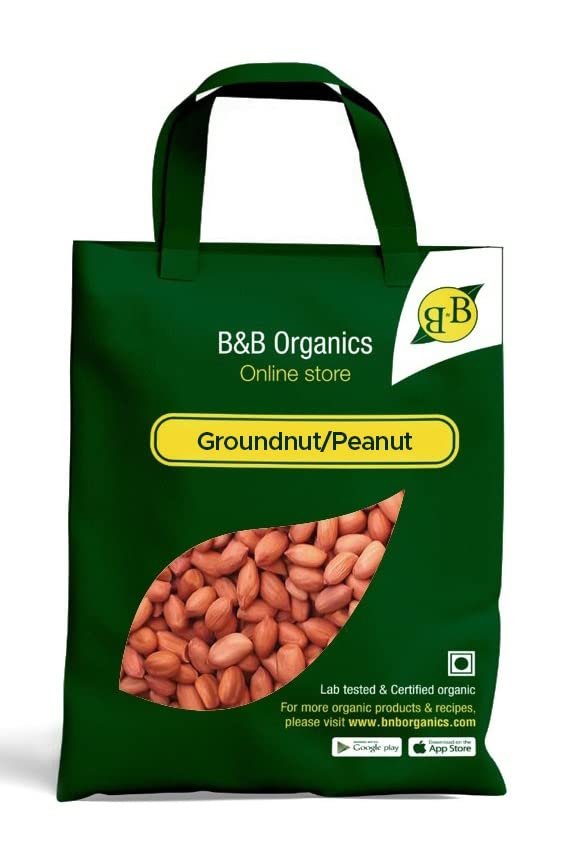 B&B Organics Groundnut/Peanut (Whole) 5kg/Traditional Groundnut/Kadalai
