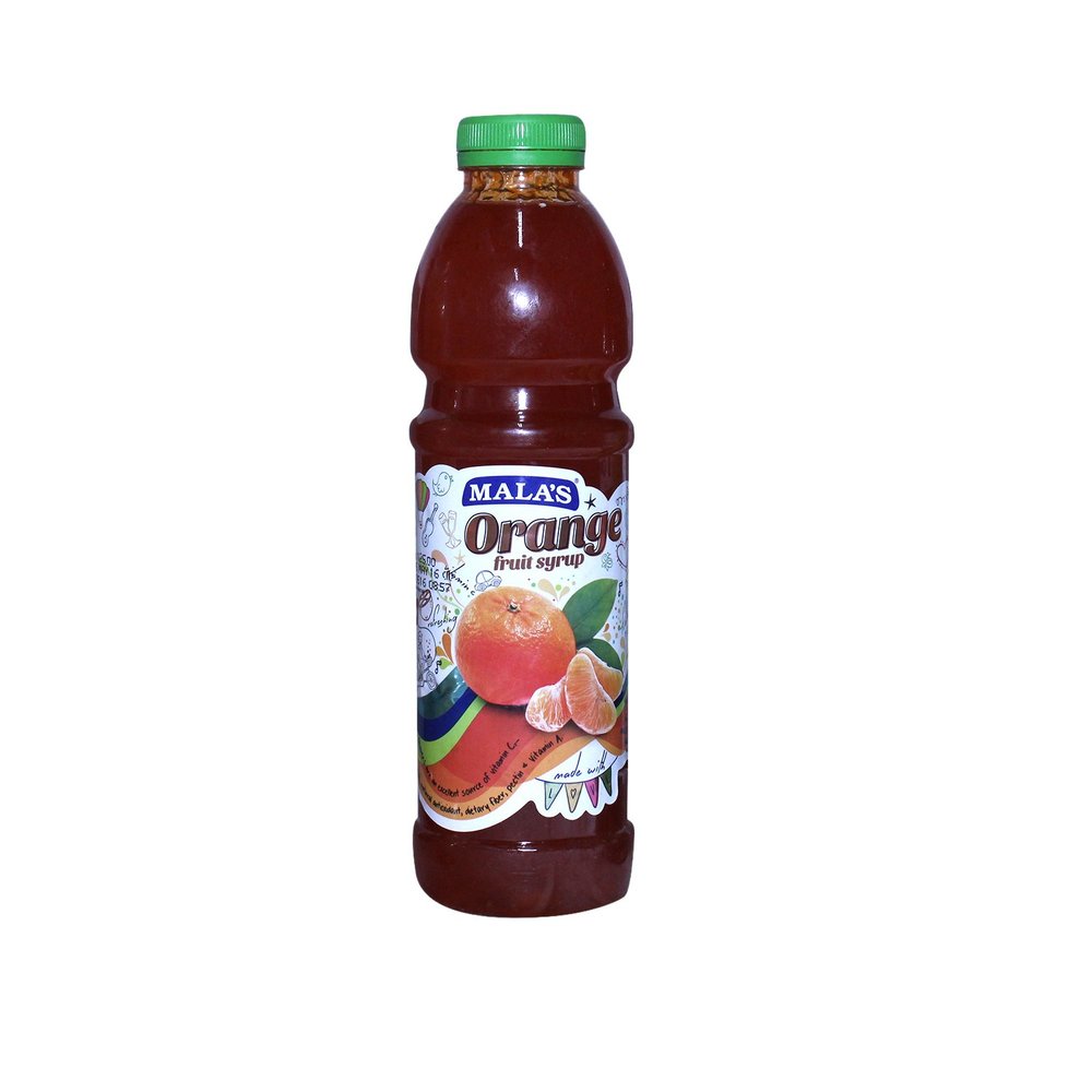Mala's Fruit Syrup - Orange, 750ml Bottle