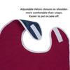 Adult Bibs, Clothing Protector- Absorbent, Waterproof. Keeps Mealtime Neat.(WIDE) view 3