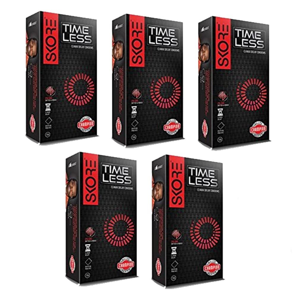 Skore Climax Delay Condoms - 10 Count (Pack of 5)