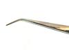 ADDLER DENTAL SOLDERING TWEEZER FIBRE GRIP CROSS LOCK CURVED FOR HOLDING METAL TOOTH CROWN. view 2