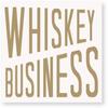 C.R. Gibson TW4-18854 Whiskey Business' Beverage and Cocktail Napkins, 20pc, 5" W x 5" L, White view 1