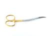 ADDLER DENTAL GOLDEN LAGRANGE SCISSOR DOUBLE CURVED 5 INCH. LIFE TIME ANTI RUSTING WARRANTY. view 1
