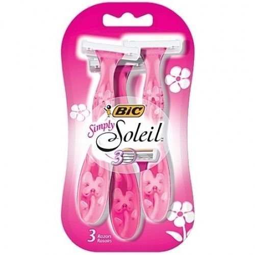 BIC Simply Soleil Women's 3 Blade Disposable Razors, 2 pks of 3 each