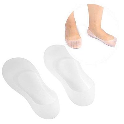 2 Pair Silicone Gel Moisturizing Socks Foot Care Protector,Prevent Plantar Fasciitis And Metatarsalgia,Corns Calluses,Bunions And Blister (Ventilate Style M=US 7-10)