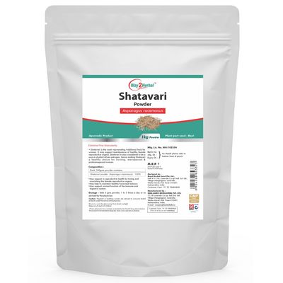 Way2Herbal Shatavari Root Powder (1 Kg Pack of 1)