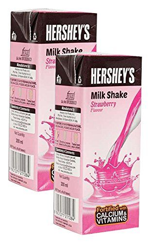 Big Bazaar Combo - Hershey's Milk Shake Strawberry, 200ml (Pack of 2) Promo Pack