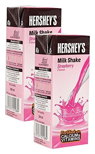 Big Bazaar Combo - Hershey's Milk Shake Strawberry, 200ml (Pack of 2) Promo Pack