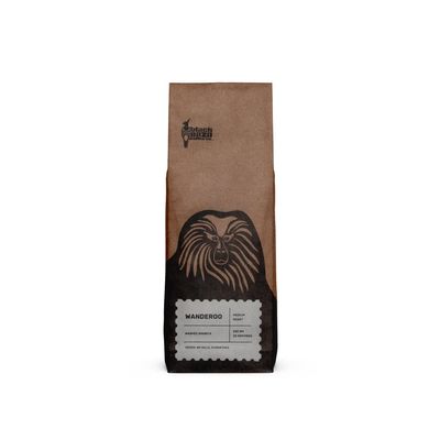 Black Baza Coffee, Wanderoo, Medium Roast, Freshly Roasted, Organic, 100% Arabica (Fine Grind, 500 grams)