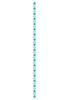 Amscan 461003.54 Tableware Diamond Straws, 7 3/4" x 1/4", Caribbean Blue view 1