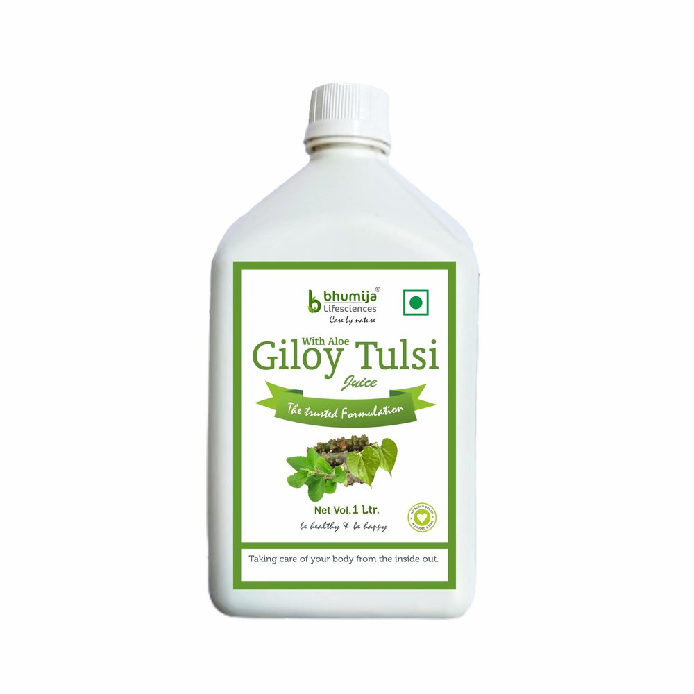 Bhumija Lifesciences Giloy Tulsi Juice Immunity Booster Natural Juice (Sugar Free) 1 Ltr