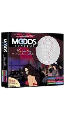 Moods Variety Condoms Value Pack Of 16s x 8 Condoms