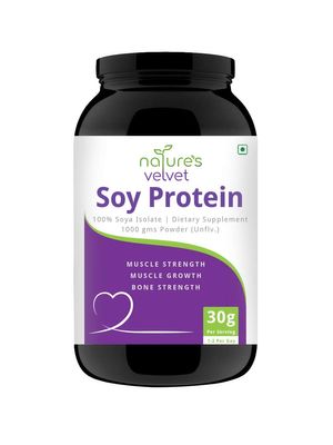 nature's velvet Lifecare Soy Protein, Vegetarian and Natural, 1000 gms - Pack of 1