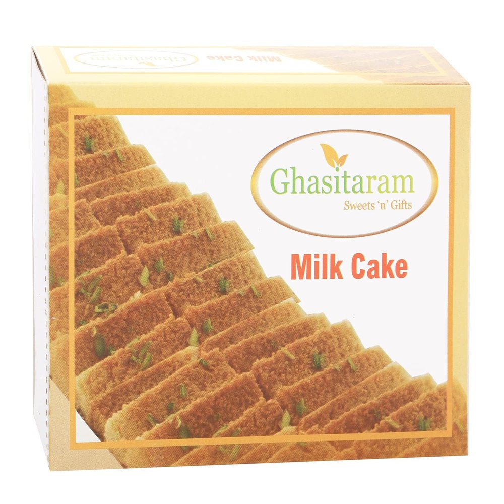 Ghasitaram Gifts Delicious Milk Cake 200gms |Sweets Gift Pack|Diwali Sweets|Indian Mithai|Diwali Sweets Gift Box|Sweets Gift Box|