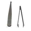 4STRON Antistatic (ESD) Safe Black Plastic Tweezer- Sharp Edge Type (Pack of 1)