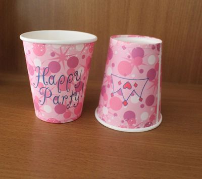 GeekGoodies Kids Birthday Party - Paper Glass Birthday Pink (Pack of 12)