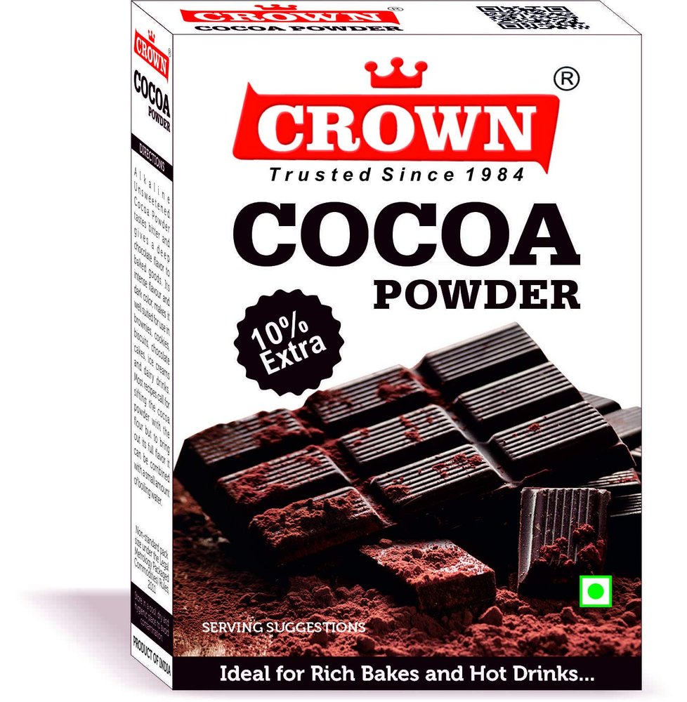 Cocoa Powder 200g - (50g x Pack of 4, Total: 200g) 100% Pure Unsweetened
