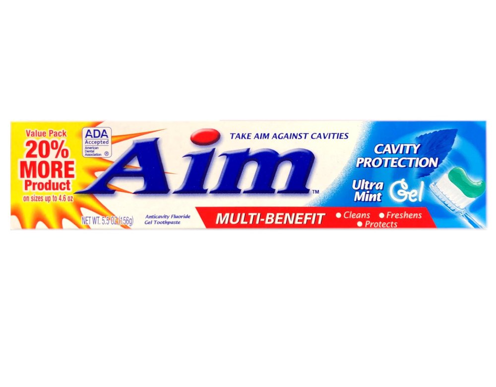 Aim Cavity Protection Anticavity Fluoride Toothpaste Ultra Mint