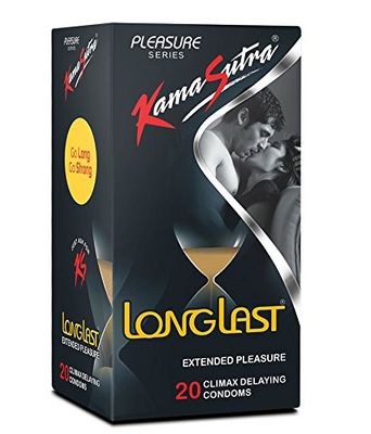 KAMA SUTRA Longlast Condoms 20 Pieces Packets - Variety Packs (3)