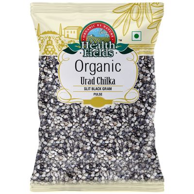 Health Fields Organic Urad Daal/Black Gram - Chilka - 1 KG