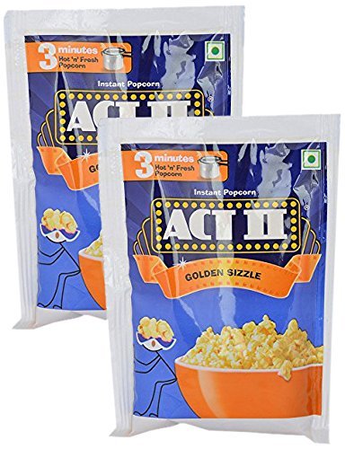 Star Combo - Act II Popcorn Golden Sizzle, 60g (Pack of 2) Promo Pack