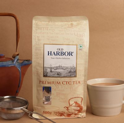 Old Harbor Premium Assam CTC Tea 500gm pack| Estate Origin- Assam| kadak chai | Stroong,Refreshing & Aromatic