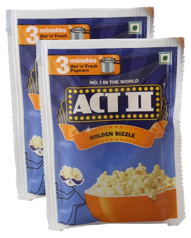 Star Combo - Act II Instant Popcorn Golden Sizzle, 40g (Pack of 2) Promo Pack