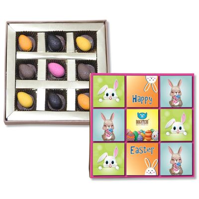 BOGATCHI Chocolate Easter Eggs, Easter Chocolate Eggs Filled with Almonds, Easter Eggs, 72 g