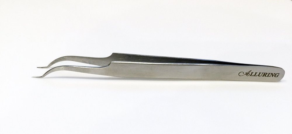 Alluring S Curved Tweezers for 3D 5D 6D Rusian Volume Lashes Eyelash Extensions